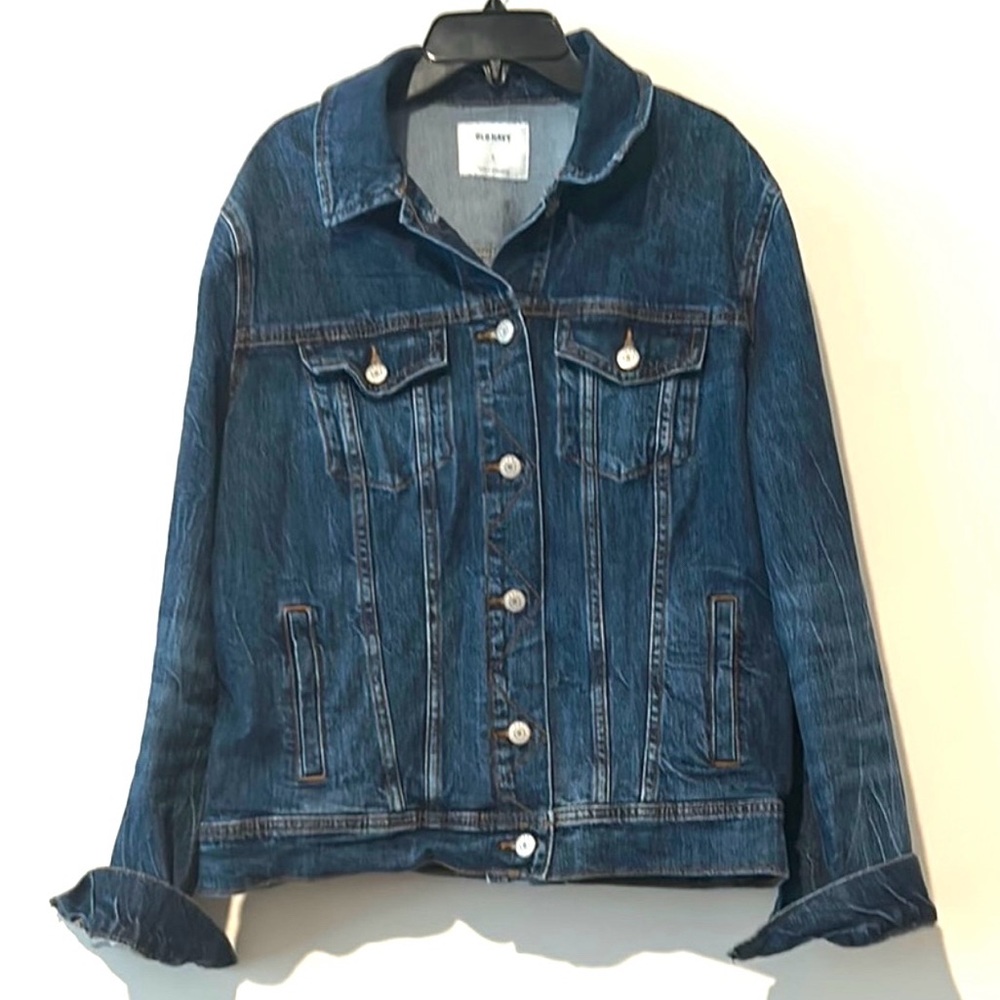 Old Navy Womens Size L Blue Jean Denim Jacket